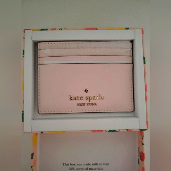 Kate Spade New in the box pink card holder - Picture 1 of 5